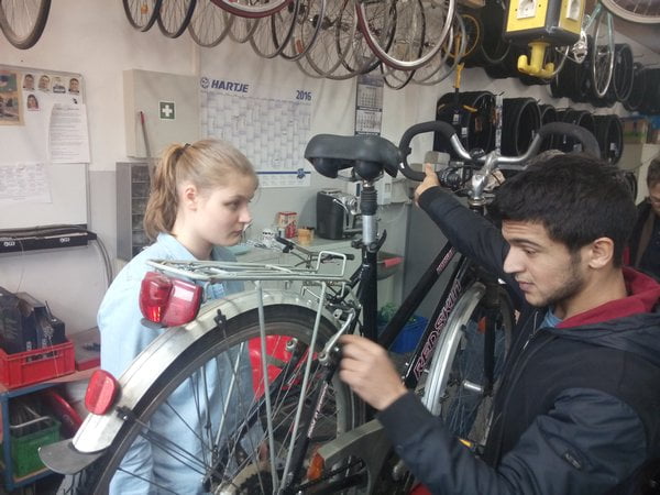 Bildungsspender: Fahrradwerkstatt (c) Heinrich-Böll-Schule Hattersheim