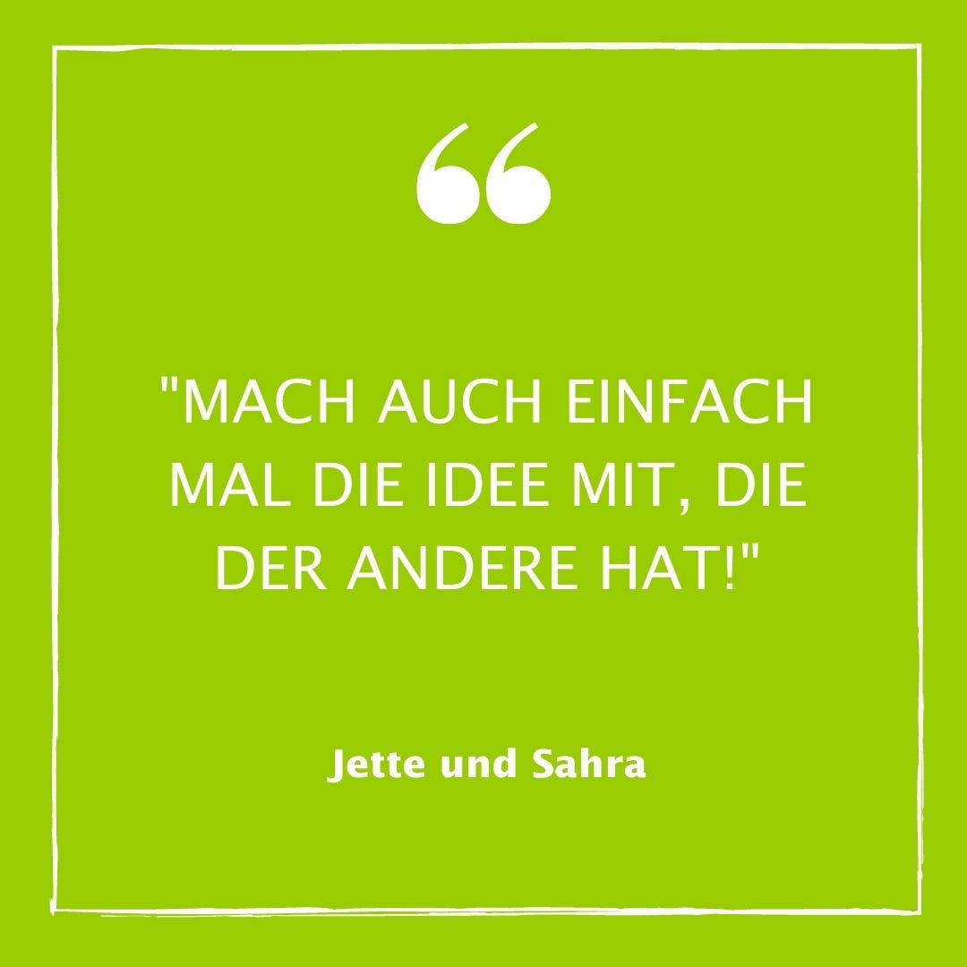 Textzitat von Jette und Sahra