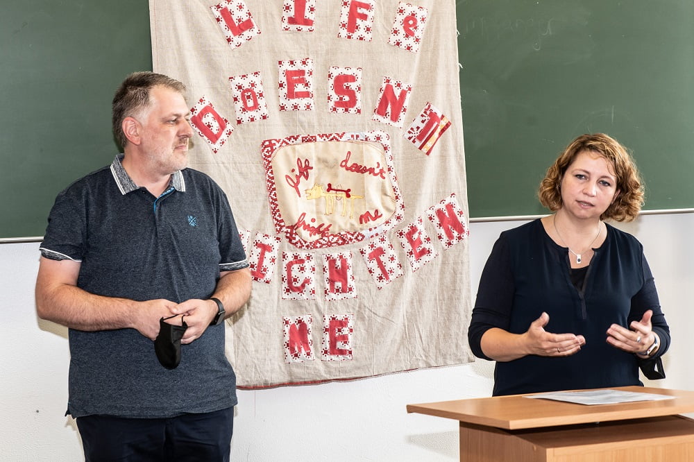 Michael Wichmann und Annika HEnke vom Landesverband der Kita- und Schulfördervereine (LVFV e.V.)