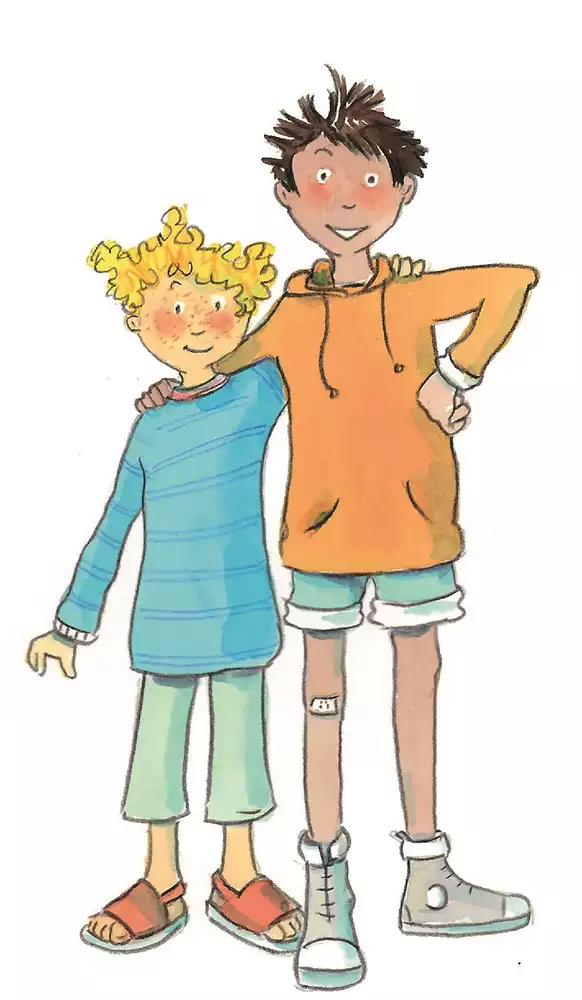 Kinder Mateo und Kim aus dem Pixi Chancenpatenschafts-Buch