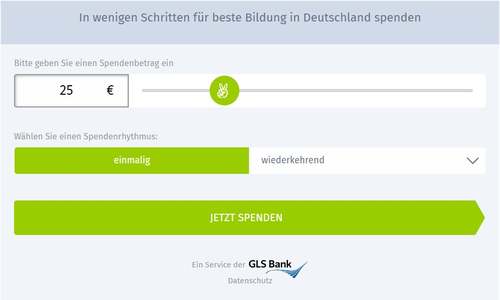 So geht der Spendenablauf - erster Schritt - Spenden von der Steuer absetzen