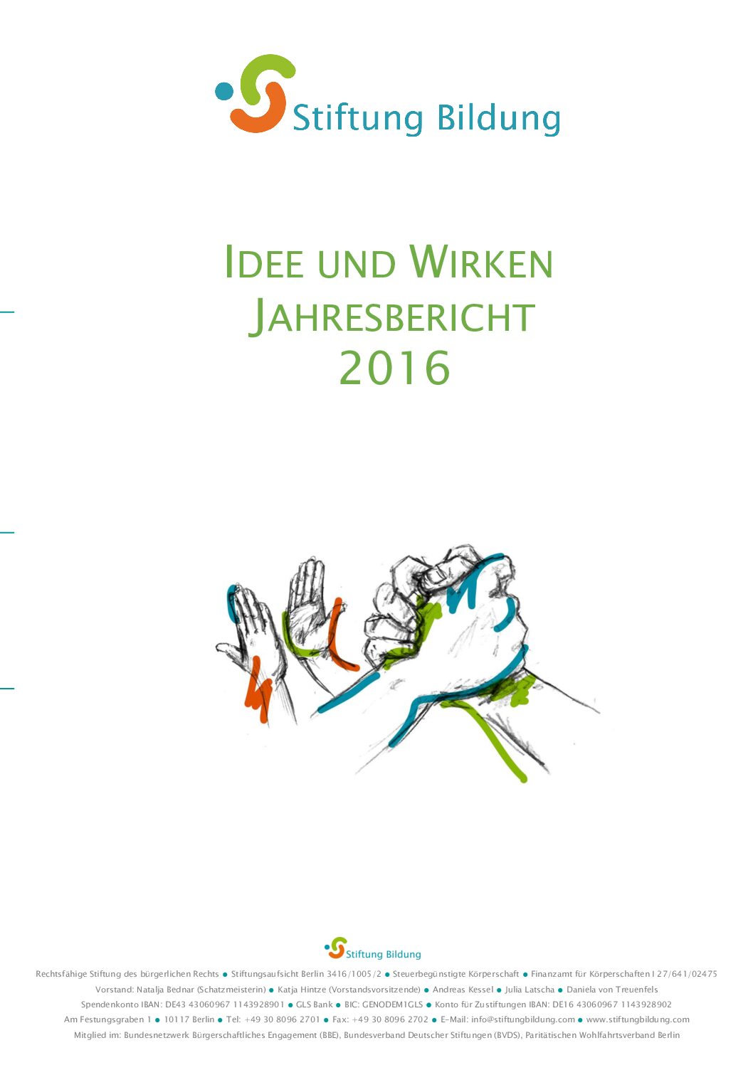 Vorschau auf den Jahresbericht 2016 der Stiftung Bildung als PDF-Datei