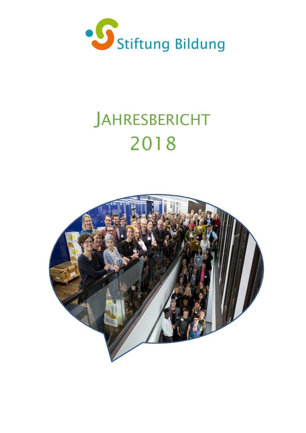 Vorschau auf den Jahresbericht 2018 der Stiftung Bildung als PDF-Datei
